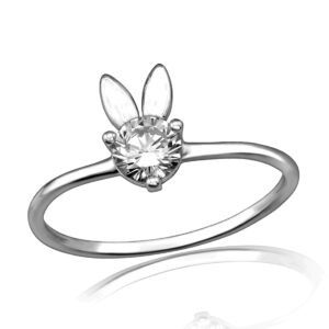 Inel Honey Bunny decorat cu Diamante Simulate