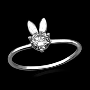 Inel Honey Bunny decorat cu Diamante Simulate