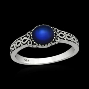 Inel din argint, Boho, ce își schimbă culoarea în funcție de dispoziție